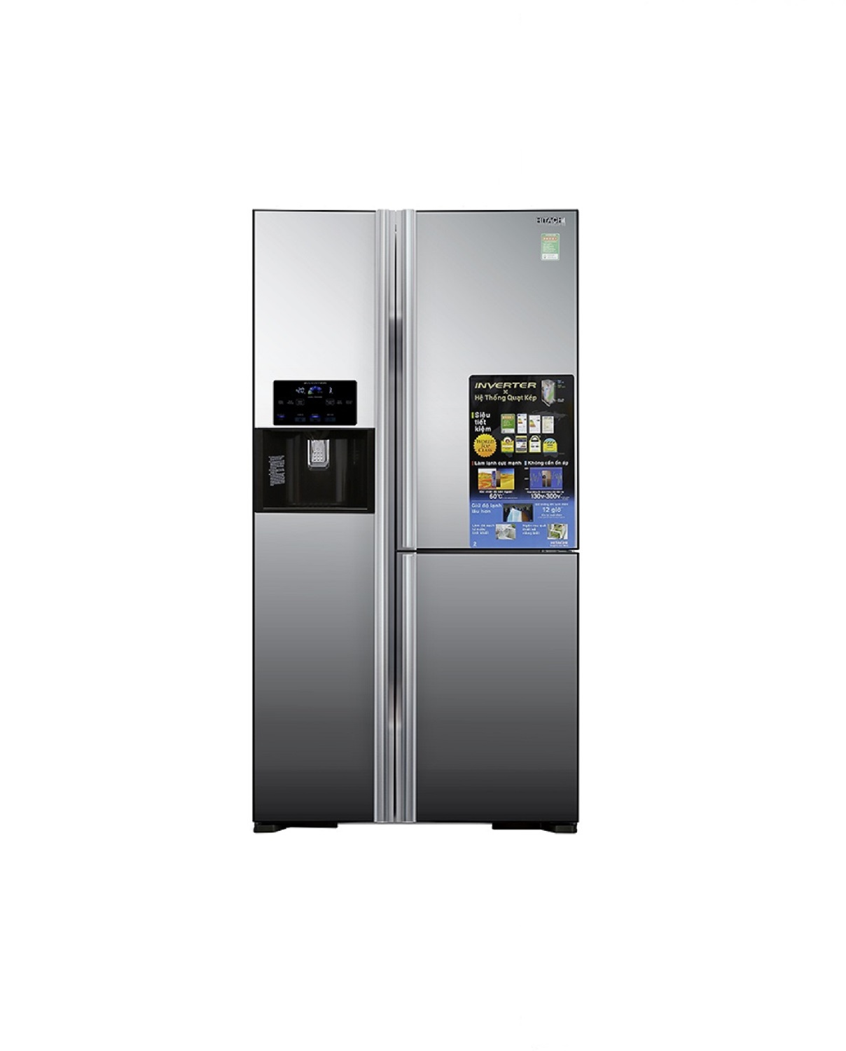 Mua tủ lạnh Hitachi ngăn đá dưới R-B410PGV6(GBK) giá rẻ